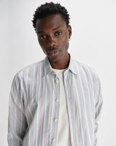 Shelly Dobby Stripe Cotton Shirt