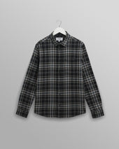 Shelly - Navy And Multicolour Seersucker Flannel Shirt
