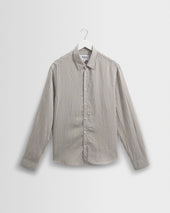 Shelly - Sage Viscose Stripe Shirt
