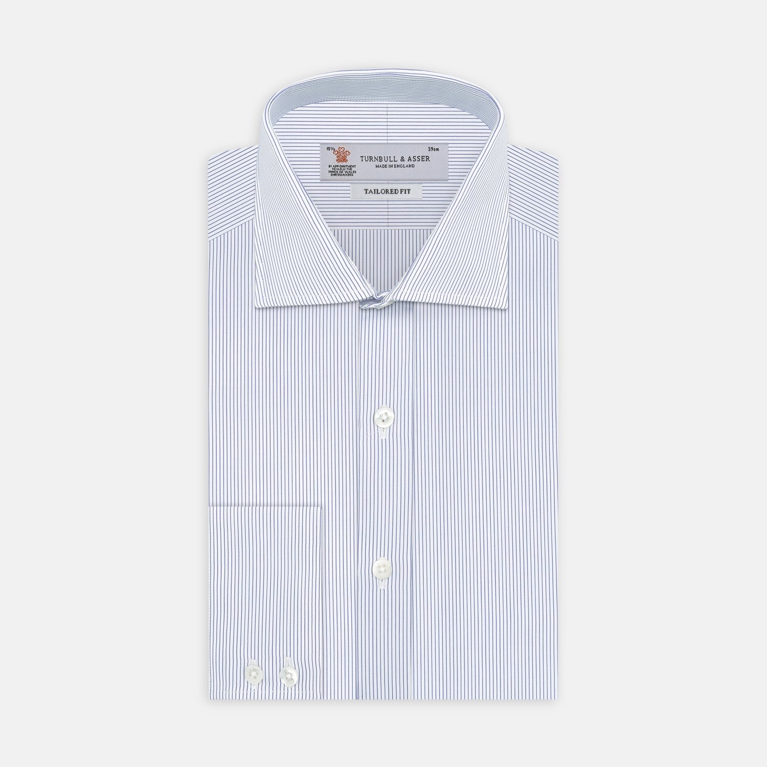 SHIRTS TAILORED FIT KENT COLLAR DC STR BLUE