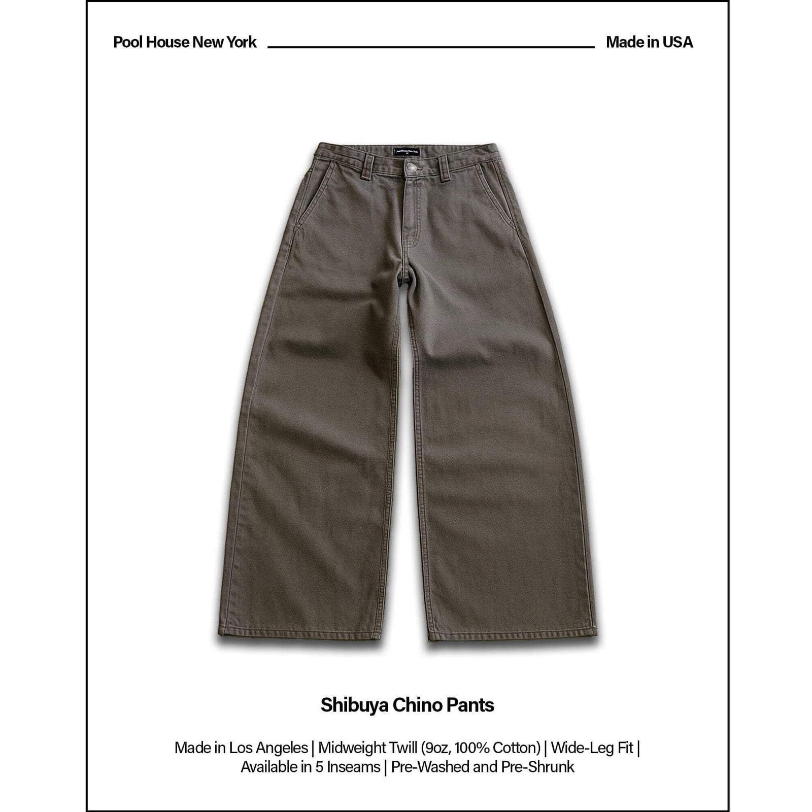 Shibuya Chino Pants | Baggy, Wide-Leg