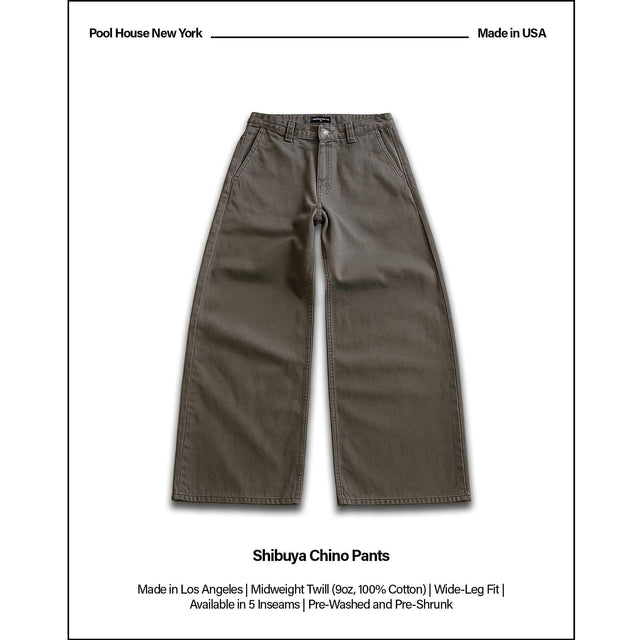 Shibuya Chino Pants | Baggy, Wide-Leg
