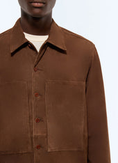Goat suede overshirt