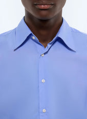 Cotton Poplin Swallow Collar Shirt