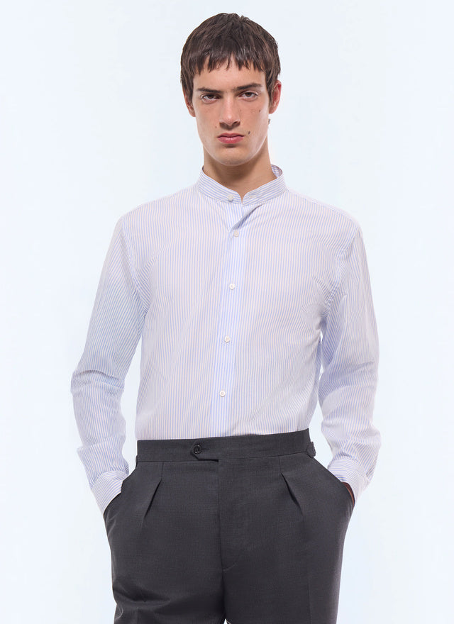 Striped Cotton Poplin Shirt