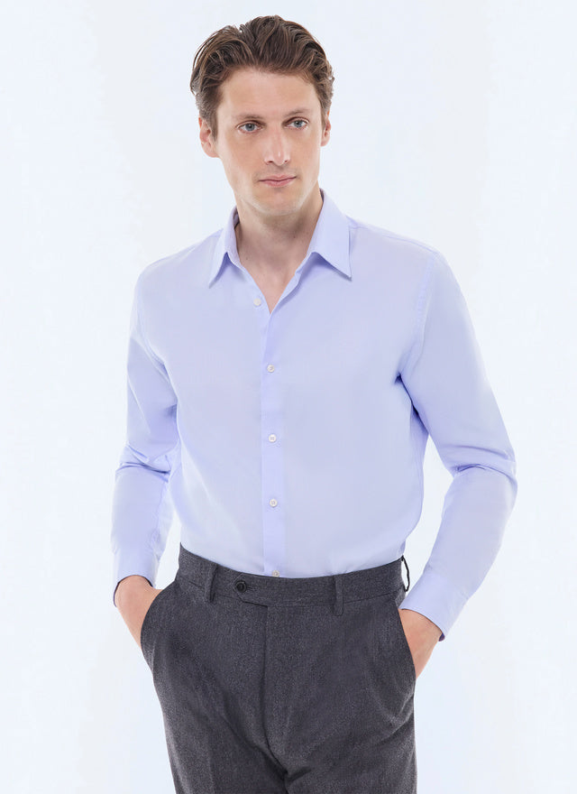 Shirt In Micro Weaved Cotton
