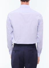 Striped Point Collar Shirt In Cotton