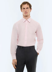 Striped cotton poplin shirt
