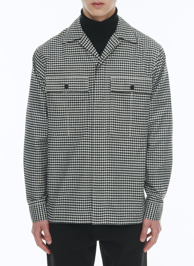 Brushed organic cotton straight shirt