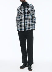 Brushed Cotton Shirt With Swallow Collar