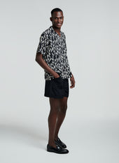 Short Sleeve Shirt With Fancy Print