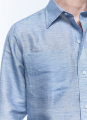 Linen And Cotton Chambray Shirt