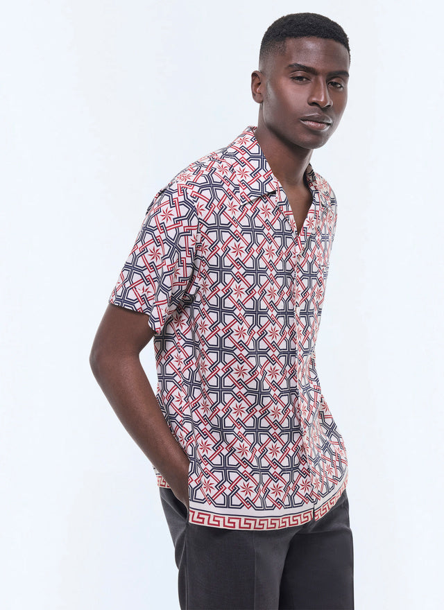 Chemise Col Requin En Viscose