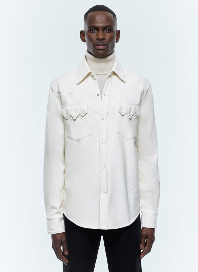 Cotton flannel overshirt