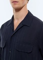 Textured Striped Cotton Shirt