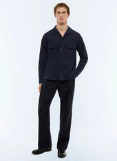 Textured Striped Cotton Shirt