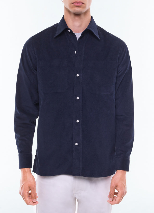 Shirt in certified corduroy