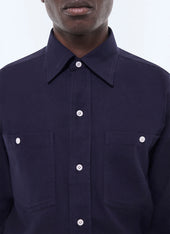 Swallow Collar Cotton Flannel Shirt