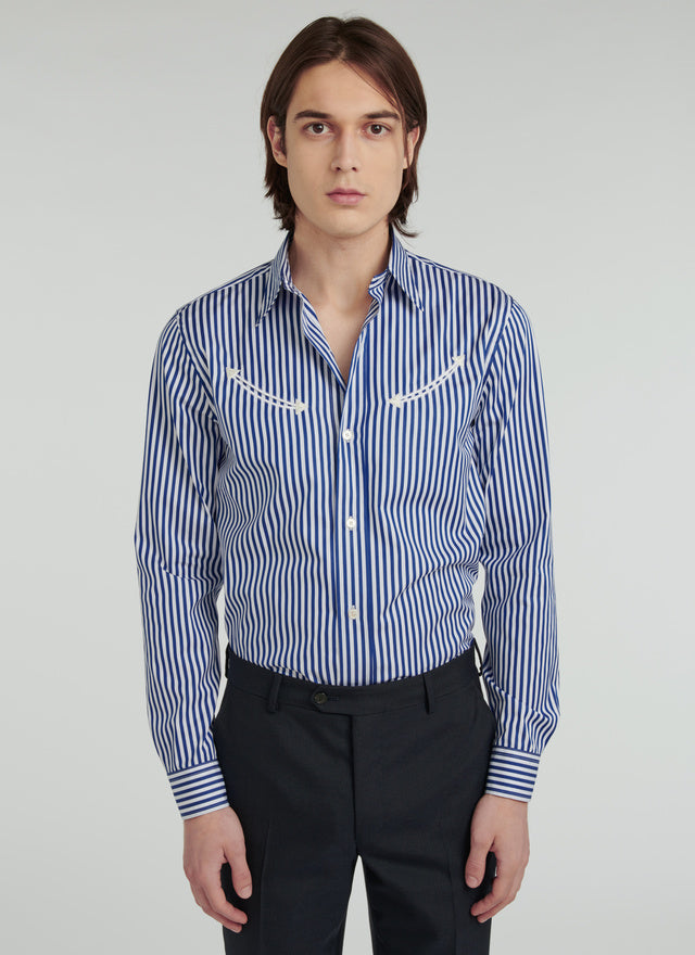 Cotton Poplin Western Shirt