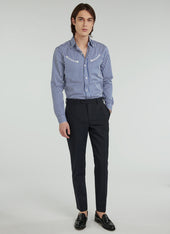 Cotton Poplin Western Shirt