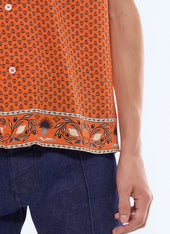 Provençal pattern viscose shirt
