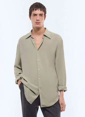 Swallow collar shirt in viscose