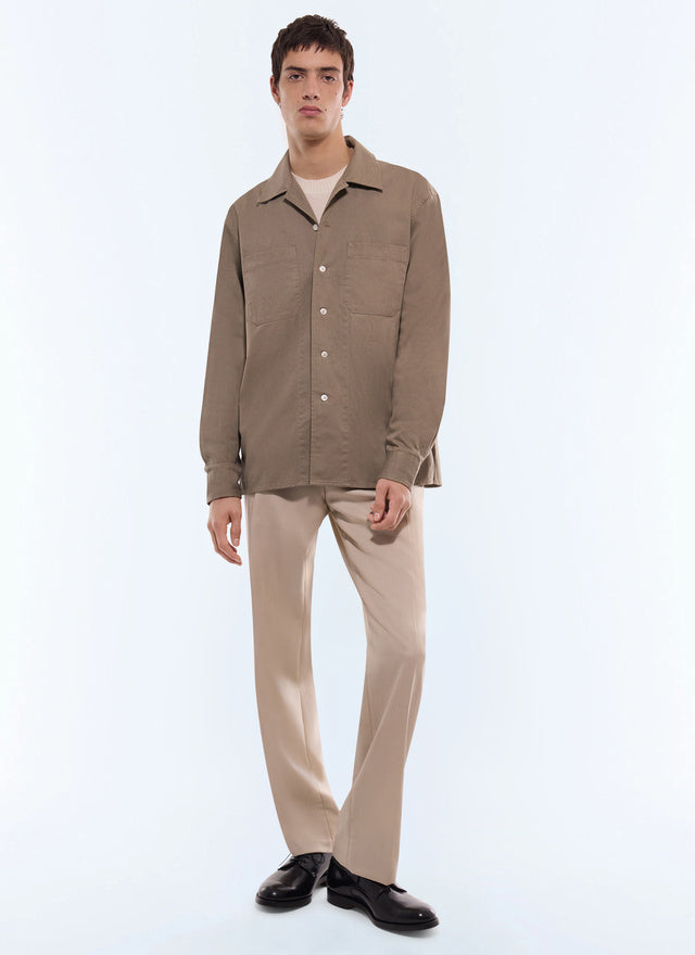 Cotton patch pocket shirt