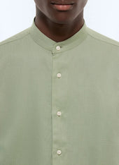 Cotton And Linen Grandad Shirt
