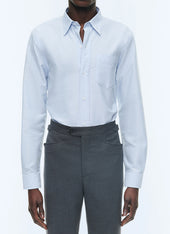 Oxford Cotton Shirt With Swallow Collar