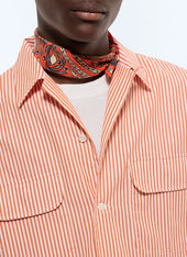 Striped Cotton Poplin Shirt