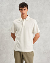 Shore Textured Organic Cotton Polo Shirt