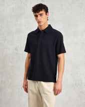 Shore Textured Organic Cotton Polo Shirt