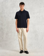Shore Textured Organic Cotton Polo Shirt