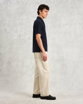 Shore Textured Organic Cotton Polo Shirt