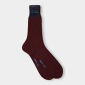 Short Burgundy Wool Socks