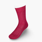 Short Cerise Cotton Socks