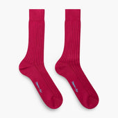 Short Cerise Cotton Socks