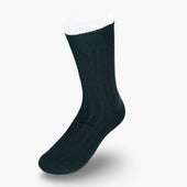 Short Dark Green Heavy Wool Sport Socks