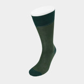 Short Dark Herringbone Cotton Socks