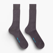 Short Dark Grey Cotton Socks