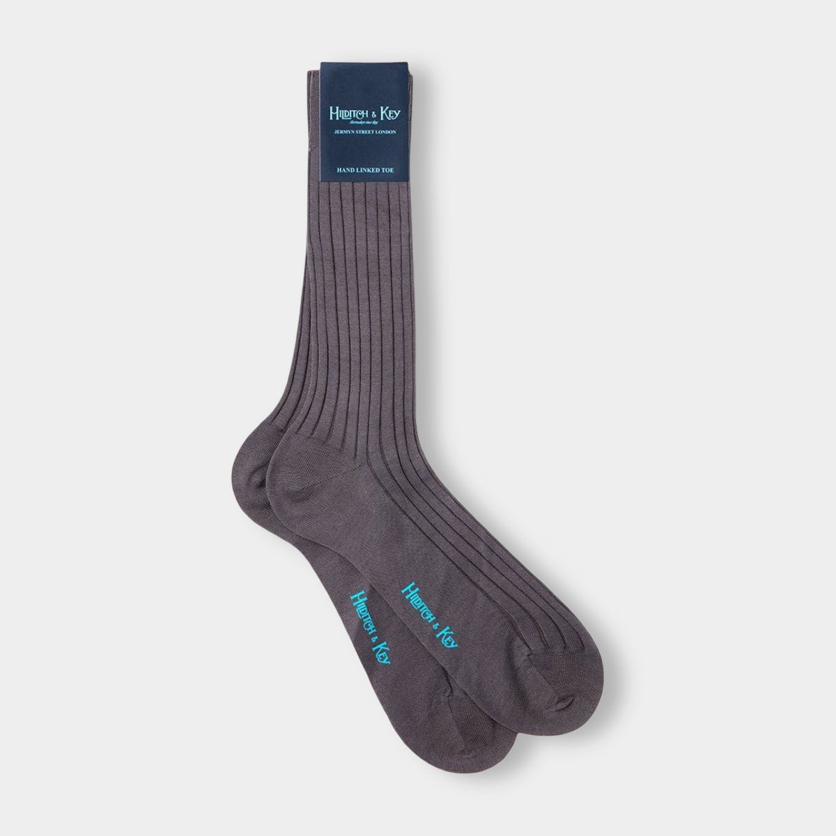 Short Dark Grey Cotton Socks