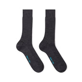 Short Dark Grey Wool Socks