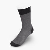 Short Dark Grey White Pin Dot Cotton Socks