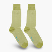 Short Green White Pin Dot Cotton Socks