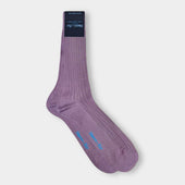Short Lilac Cotton Socks