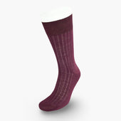 Short Maroon Cotton Socks