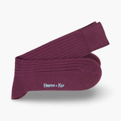 Short Maroon Cotton Socks