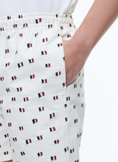 Printed Cotton Elasticated Shorts