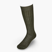Short Green Cotton Socks
