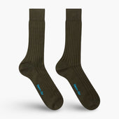 Short Green Cotton Socks